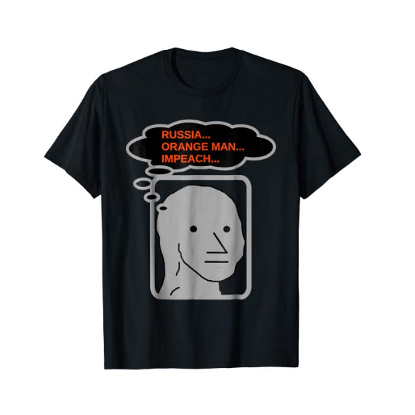 NPC Meme Russia Orange Man Impeach T Shirt